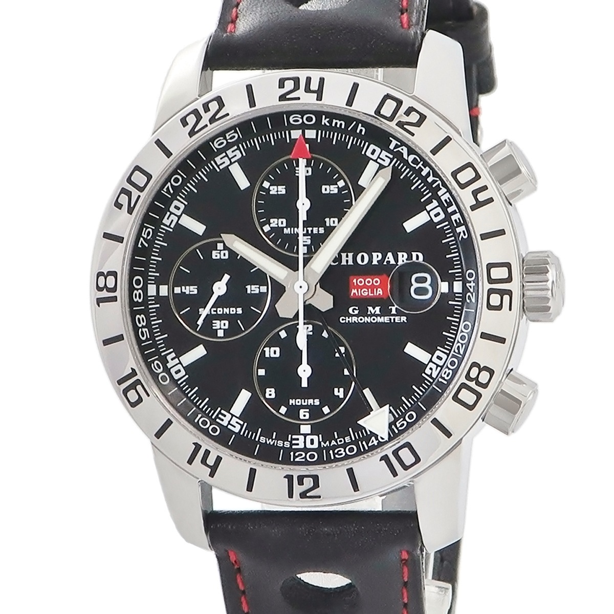 ミッレミリア GMT 16/8954 自動巻き メンズ ブラック クロノグラフ 限定 3年保証