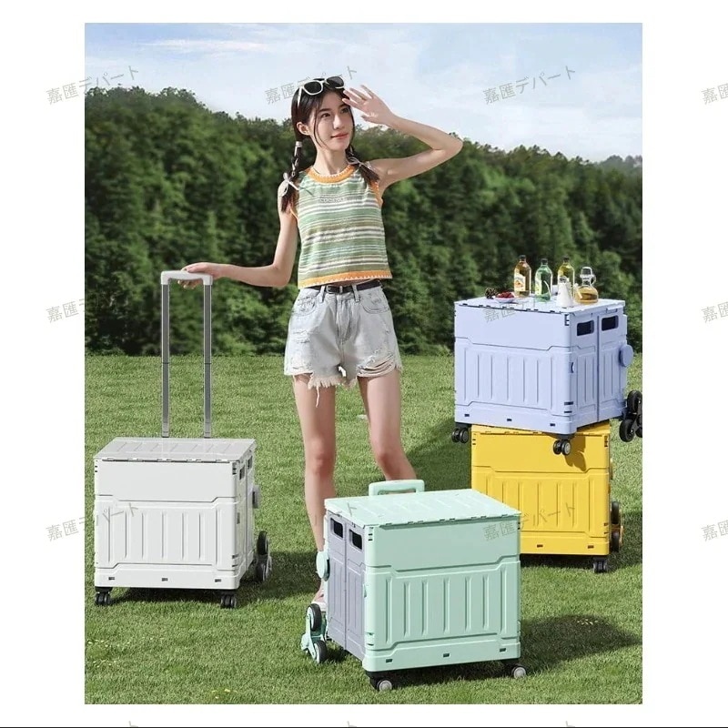 メーカー直販キャリーカート 折りたたみ 釣り 大容量 80L 階段を上るのに 便利 キャリーワゴン 大型タイヤ 耐荷重150kg ショッピングカー ト アウトドア キャンプ 4,830円