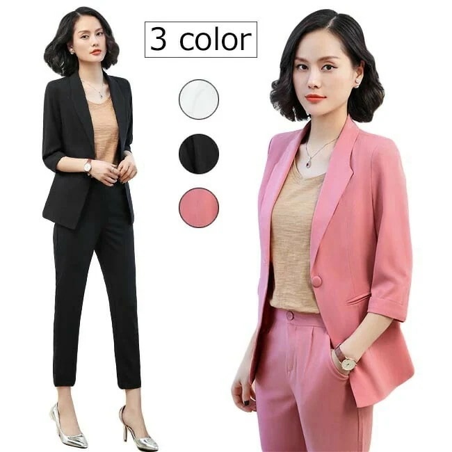 【短納期】ジャケット 春 おしゃれ 大きいサイズ レディース 薄手 サマージャケット テーラードジャケット 無地 7分袖 ボタンなし すっきり アウター 夏 秋 春 2020年春新作