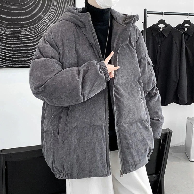 コート 男性用 綿入れ 厚め 保温 / 防寒 外套 / 上着 カジュアル ファッション 暖かい