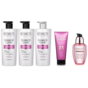 Kerasys DAMAGE SHAMPOO750ml + SHAMPOO750ml+ CONDITIONER750ml DAMAGE TREATMENT200ml DAMAGE SERUM70ml