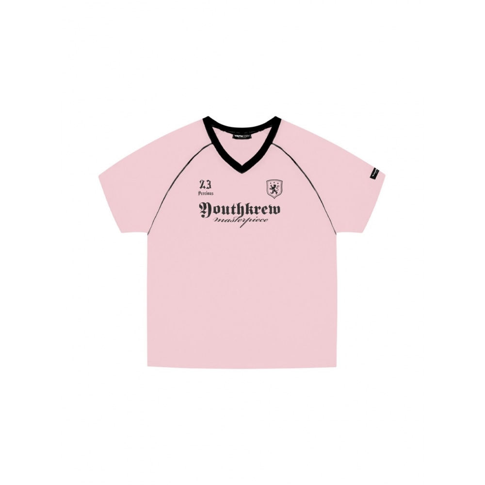 ユースクルー YK レキシーパイピングジャージーピンク