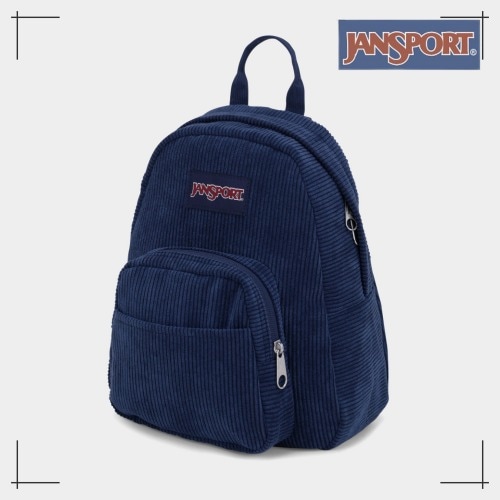 JANSPORT公式 ハーフパイント コーデュロイ ミニ バックパック NAVY おしゃれ 男女兼用