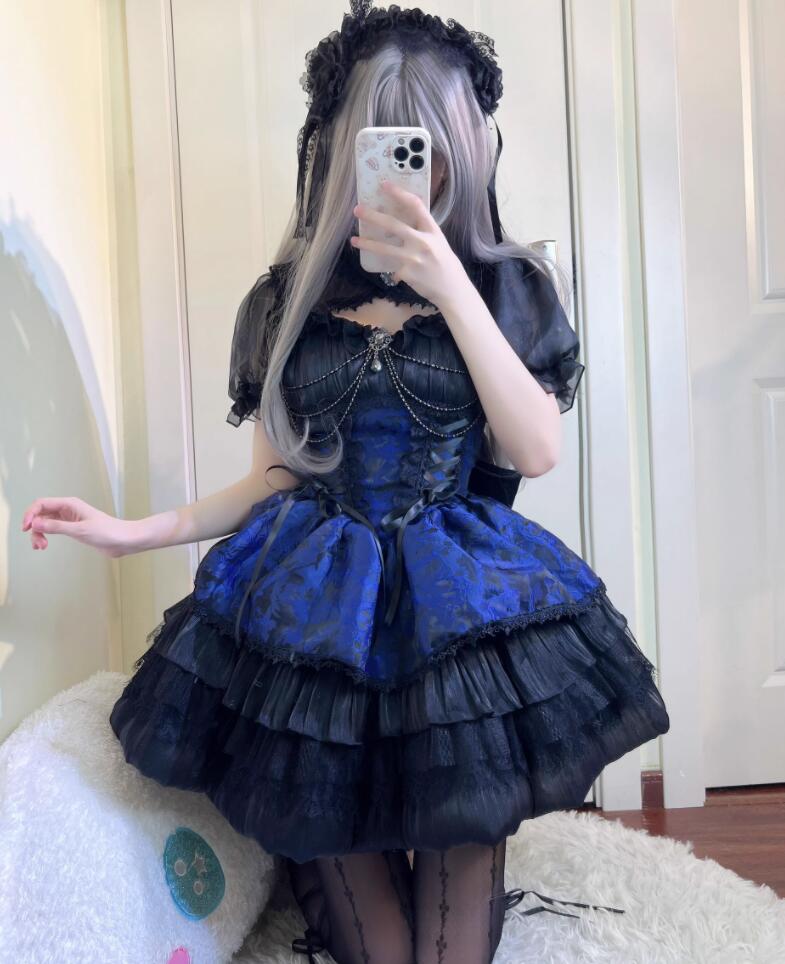 178【新作登場 最安値】 ロリータ メイド服ワンピース　 ゴスロリ コスプレ メイド服 コスチューム 文化祭 学園祭 衣装 仮装 ハロウィン おすすめ 可愛い 日常　写真　舞台　花嫁　洋