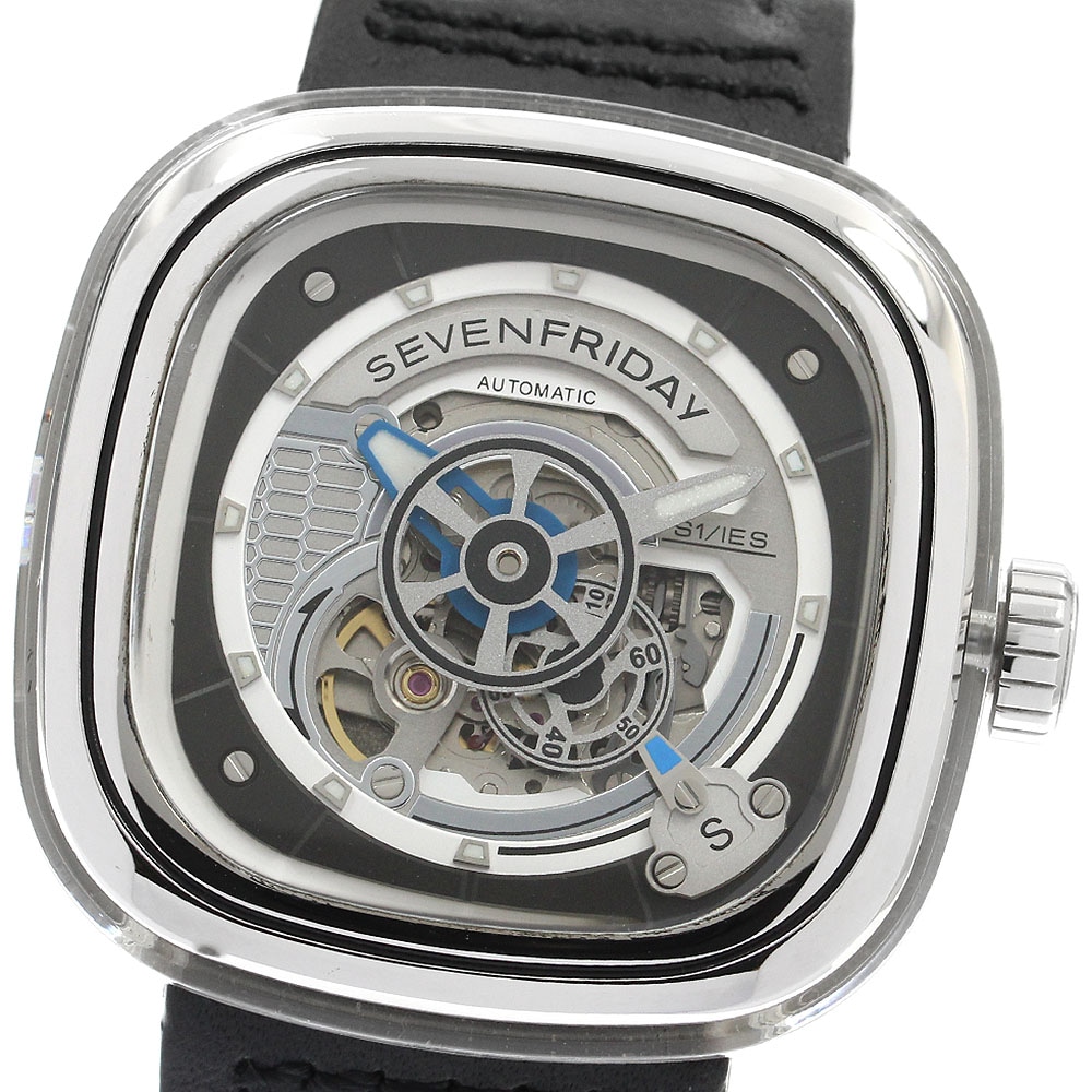 ベルト訳あり セブンフライデー SEVENFRIDAY S1/01 エッセンス スモールセコンド 自動巻き メンズ _899368【中古】