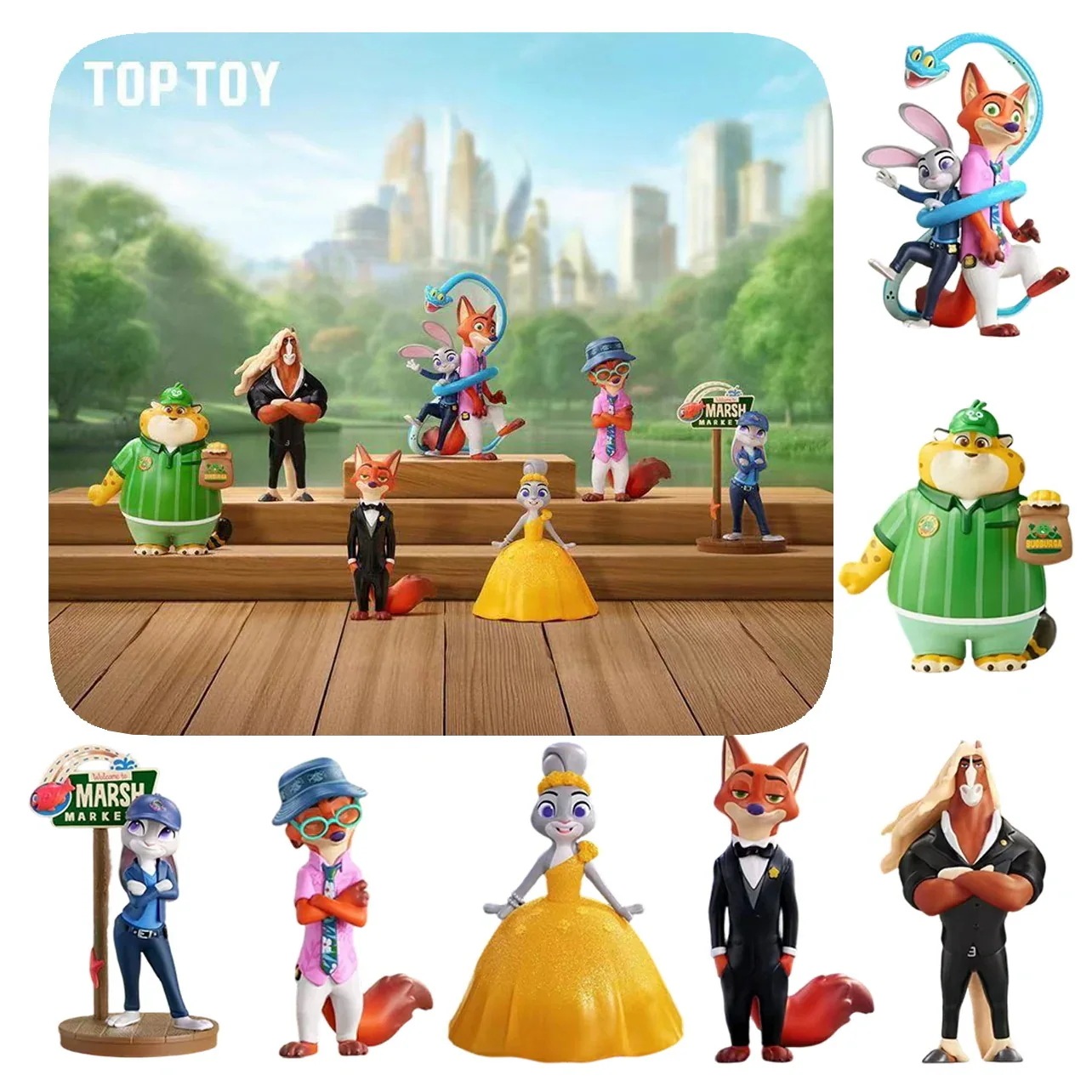 【公式正規品】 TOP TOY 6点セット シークレット ディズニー ズートピア 新たな旅立ちシリーズ ミニフィギュア ブラインドボックス 人気キャラクター総登場 プレゼントに最適