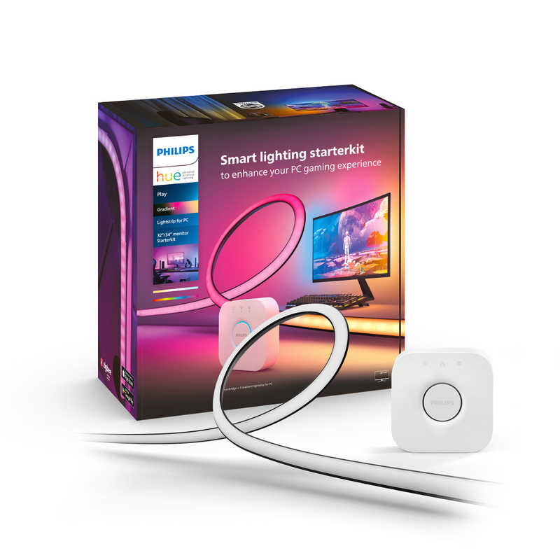 フィリップス　PHILIPS　Philips Hue Play グラデーションライトリボン PC 32-34インチ専用 スターターセット　PHPC32S