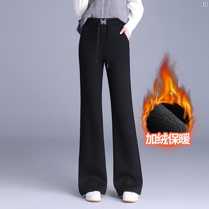 レディース　ファッション　オシャレ　シンプル 韓国 西洋 ハイウエスト フレアパンツ 春秋 ファッション 耐久性 ウエスト スリム カジュアル