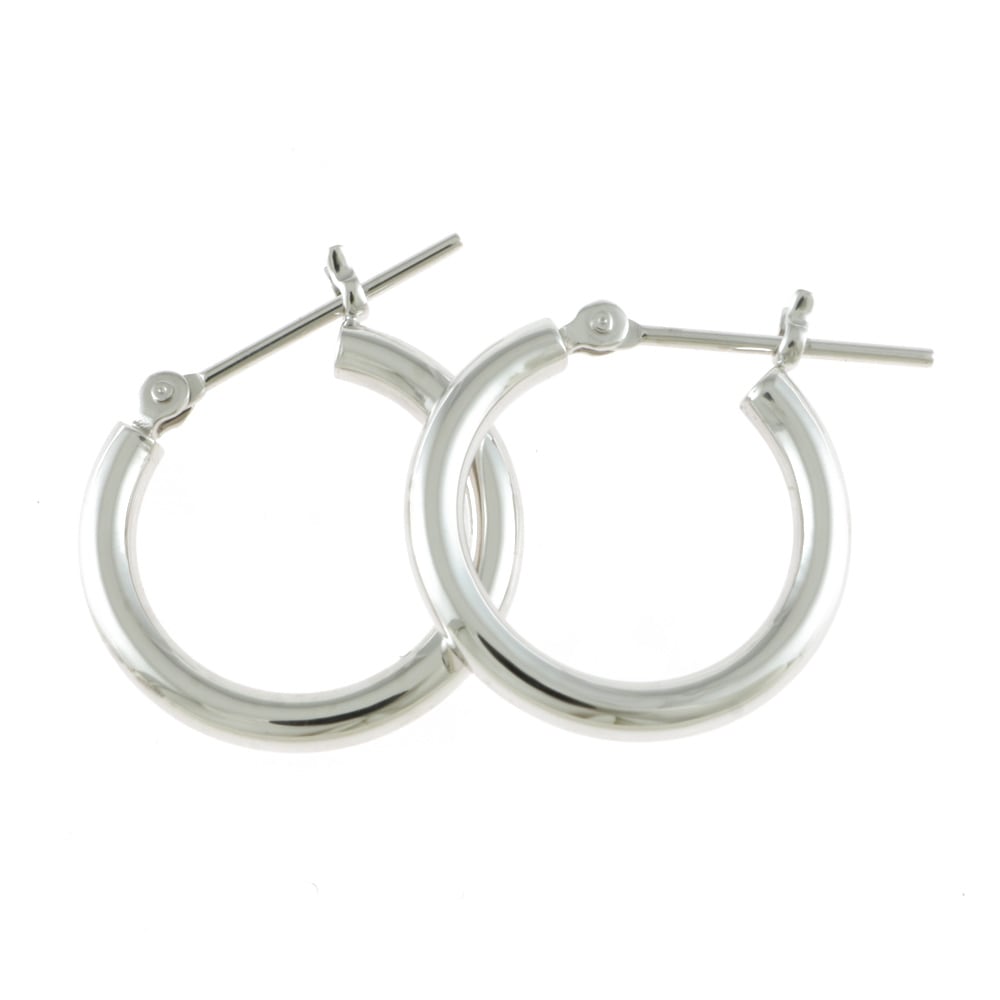 フープ パイプ 2×15 ピアス Pt900プラチナ 新品