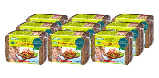 【ケース販売】MESTEMACHER(メステマッハー) オーガニック プロテイン ブロート (ライ麦&大豆ブレッド) 250G X 9個セット タンパク質20%入りで食物繊維も豊富