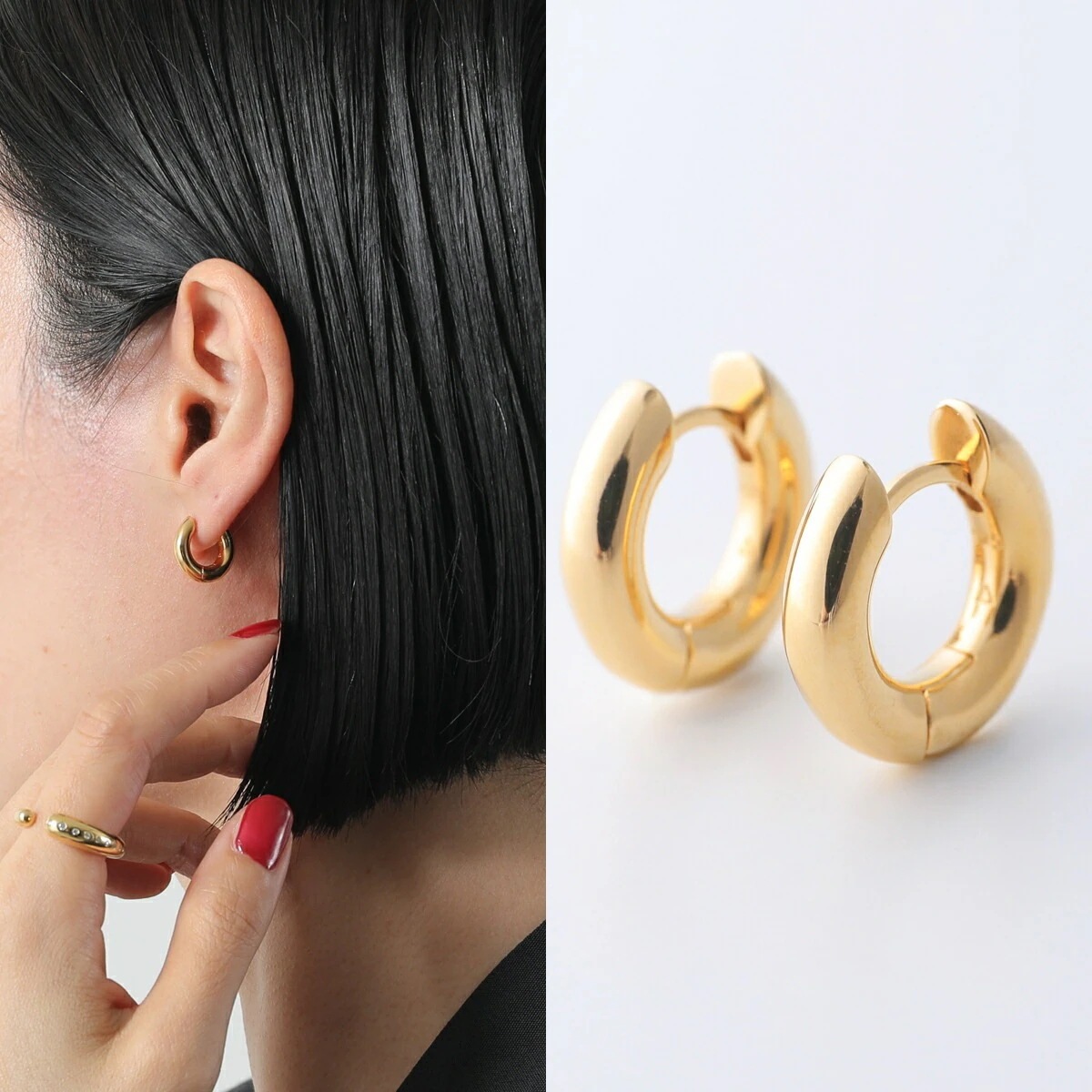 Otiumberg オティウムバーグ フープピアス Small Chunky Hoops OT0029-1503 レディース アクセサリー ゴールド