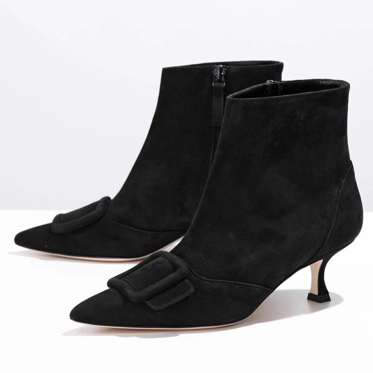 MANOLO BLAHNIK マノロブラニク ショートブーツ BAYLOW050 ベイロウ レディース スウェード アンクルブーツ ポインテッドトゥ シューズ