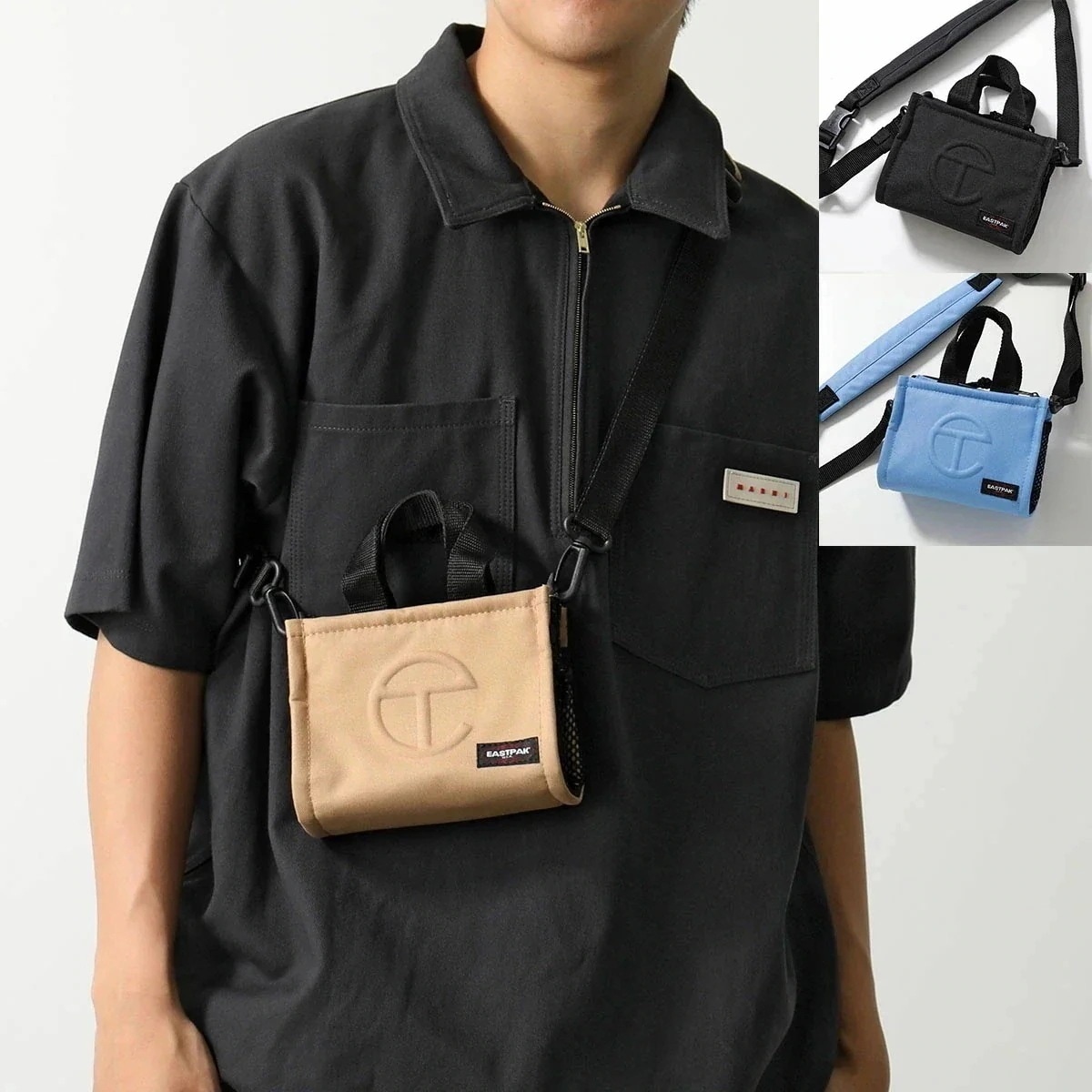 TELFAR × EASTPAK テルファー イーストパック ショルダーバッグ SHOPPER S ショッパー EK0A5BBE メンズ ボディバッグ 鞄 カラ 【mega】