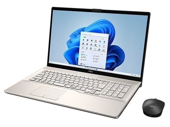FMV LIFEBOOK NH77/H1 FMVN77H1G [シャンパンゴールド] ノートパソコン(17.3型/AMD Ryzen 7 7730U/8GB/512GB/win 11/OFFICE)