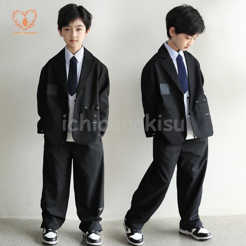 卒業式 入学式 スーツ 男の子 ジュニア 大きいサイズ ゆったり 150 160 170 180 小学生 フォーマル スーツ 長袖 子供スーツ ジャケット ロングパンツ おしゃれその他