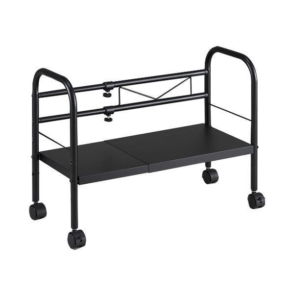 （まとめ）伸晃 デスク下フリーラック 伸縮タイプ 黒 DR-EX 1台[x3セット] 18,649円