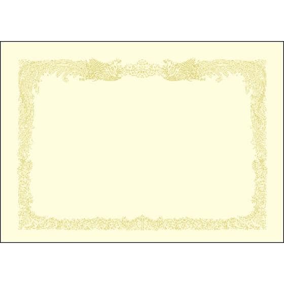 OA賞状用紙 A3 縦書 クリーム 業務用 100枚 タカ印 10-1187