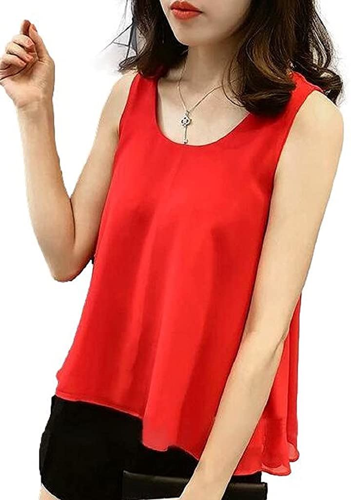 内祝い ニブンノイチスタイル ノースリーブ リボン付き とろみ 大人 シフォン タンクトップ チュニック ブ