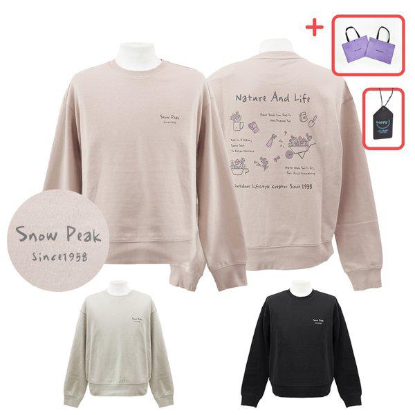 ガーデニンググラフィックセミクロップ長袖Tシャツ 女性 [デパート版]