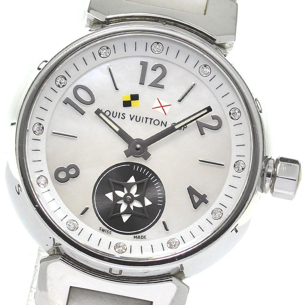 ルイヴィトン LOUIS VUITTON Q12M0 タンブール ラブリーカップ 12Pダイヤ クォーツ レディース 保証書付き_823140【中古】 135,300円