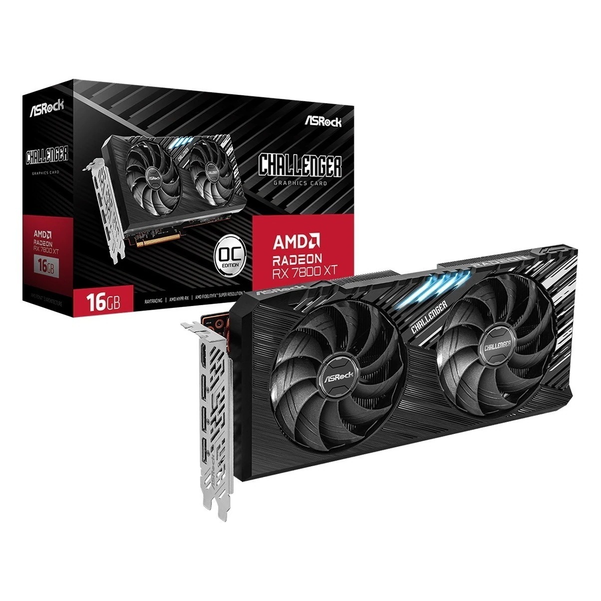 Radeon RX 7800 XT Challenger 16GB OC [PCIExp 16GB] ビデオカード