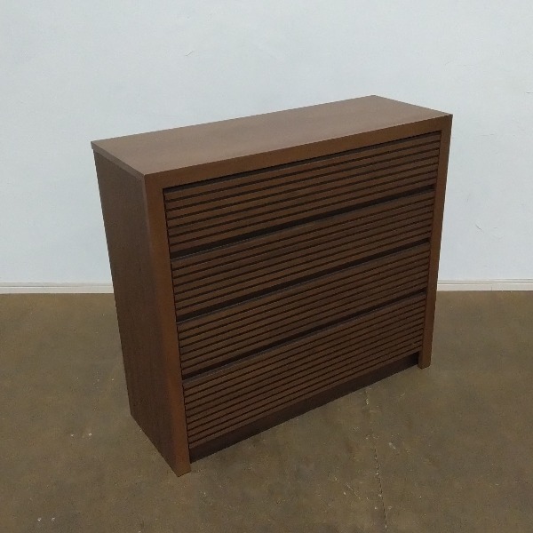 リビング壁面収納 システム収納 ブラウン マイセマ格子リビングチェスト 20,609円