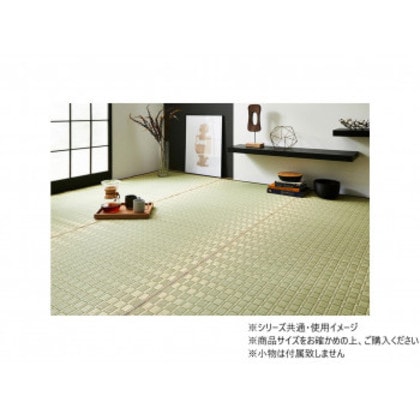 純国産 掛川織 い草 敷物 カーペット 江戸間2畳 約174×174cm グリーン 1080060120202