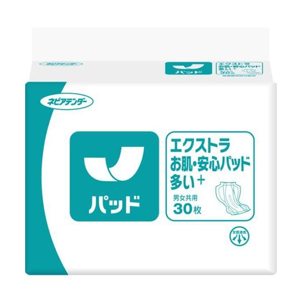 王子ネピア ネピアテンダー パッドエクストラ お肌/安心パッド 多い+（プラス） 30枚x4パック