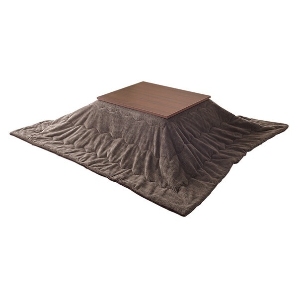 KOT-7312-7560WN + ビケ7560BR こたつ + うす掛け布団 2点セット ウォールナット/ブラウン メーカー直送