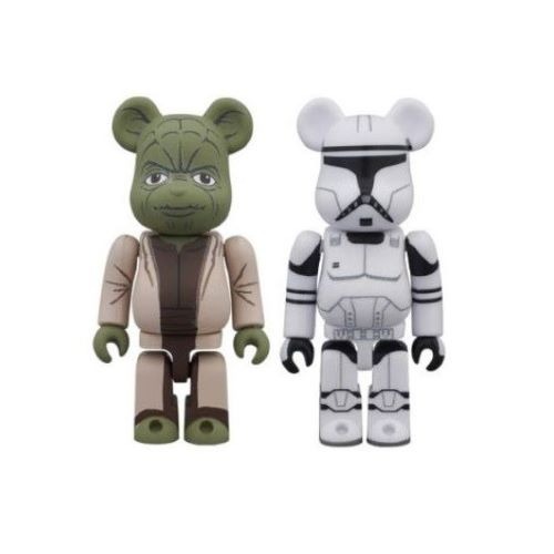 BE@RBRICK Yoda & Clone Trooper 100% Set (Star Wars)