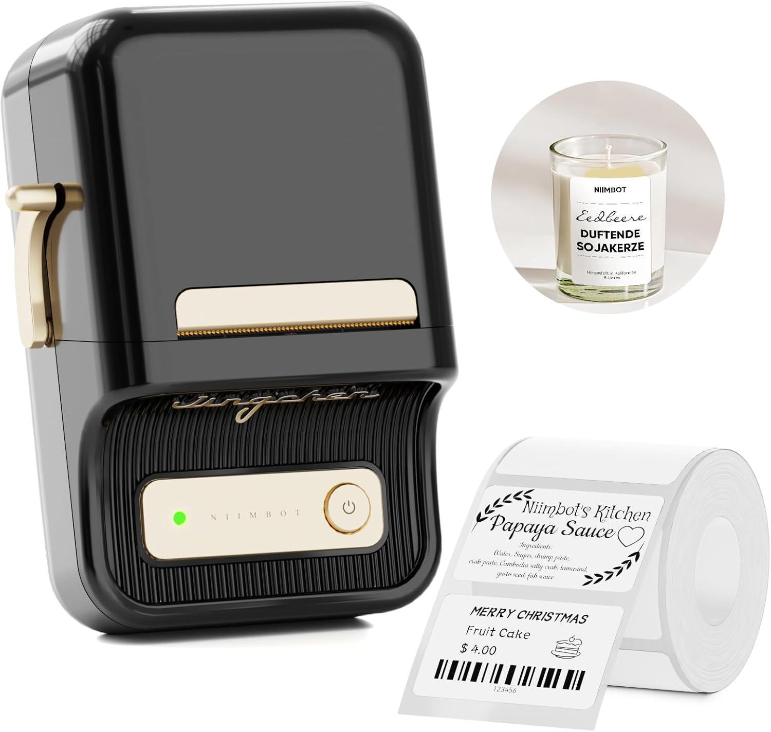 NIIMBOT B21 ラベルメーカー 自動識別機能付き感熱ラベルライター 値札プリンター DIY ラベル 商業プリンター 宛名ラベルメーカー 2 インチ Bluetooth ポータブルラベルプリンタ