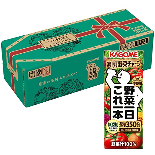 カゴメ 野菜一日これ一本 200ml30本 贈答用 デザインフル段ボール品