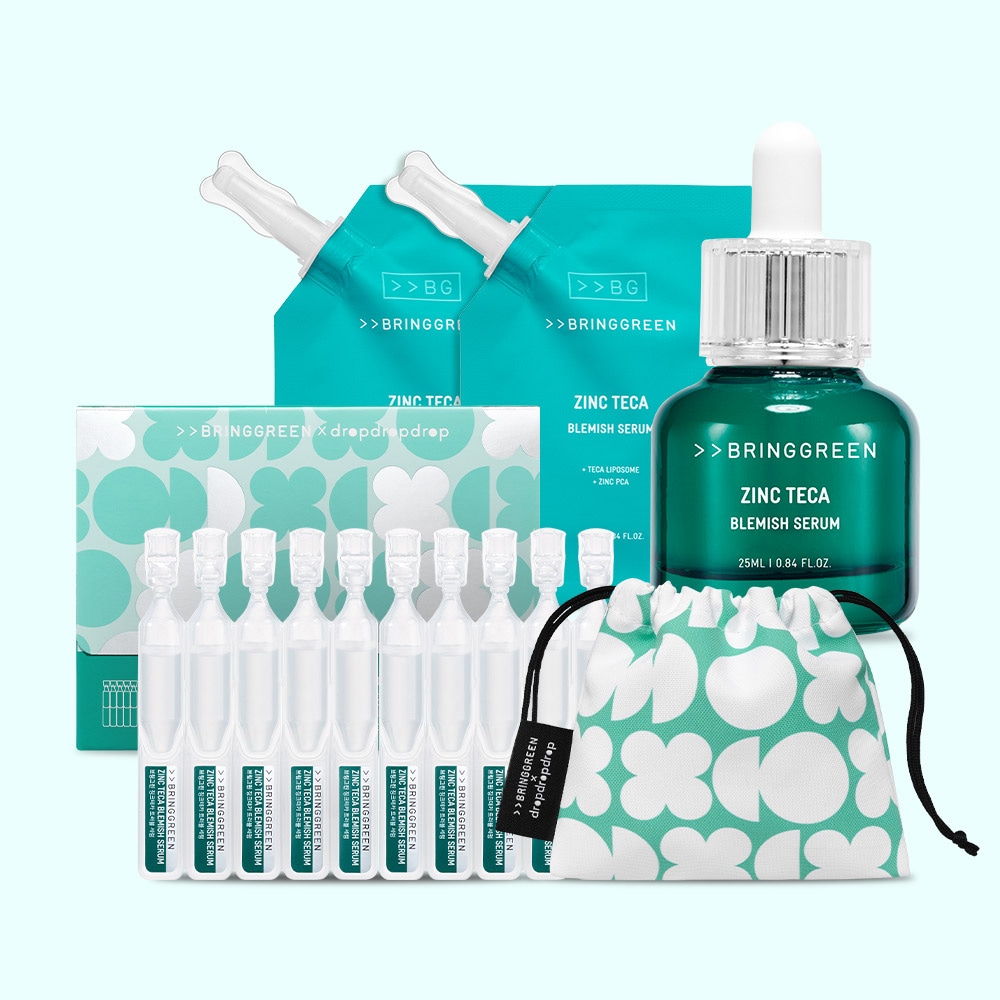 [DRPコラボSET] ブリングリーンジンクテカセラム 25mlX3個+15mlX10個 (贈呈: ミニポーチ)