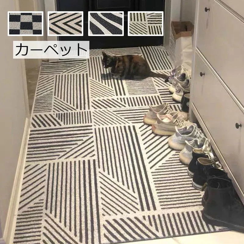 1*160cm 玄関マット 屋外 おしゃれ 室内 屋内 泥落とし 洗える 屋外用 シンプル かわいい 敷物 丸洗い 水洗い pvcマット ふかふかテラスマット 40× 60cm 玄関