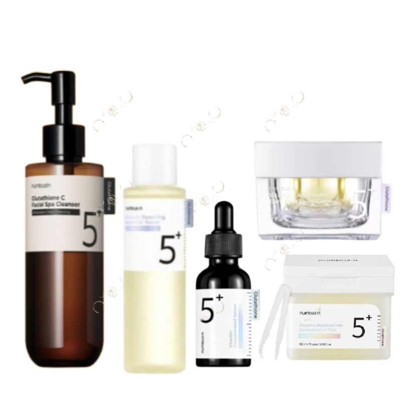 5番 韓国コスメ 白玉 グルタチオンC アロマ マッサージ クレンジング 200ml + 5番 白玉点滴グルタチオンCトナー 200ml + 5番 白玉グルタチオンＣ美容液 30ml +5番 白玉グル