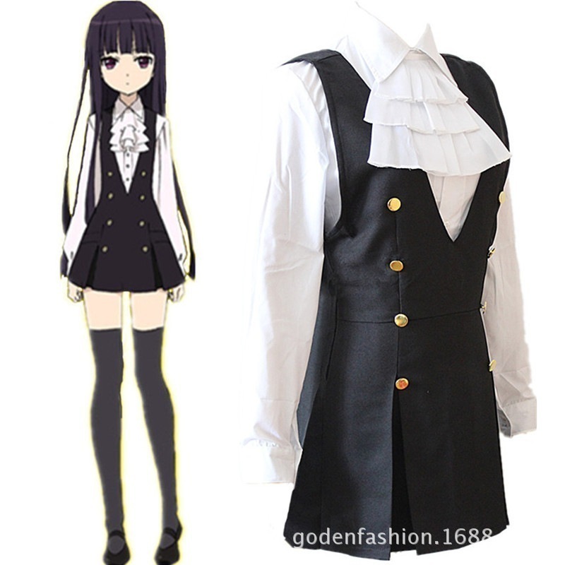 妖狐メイド游び白鬼院凛凛蝶コスプレアニメ女装日常服制服歌留多