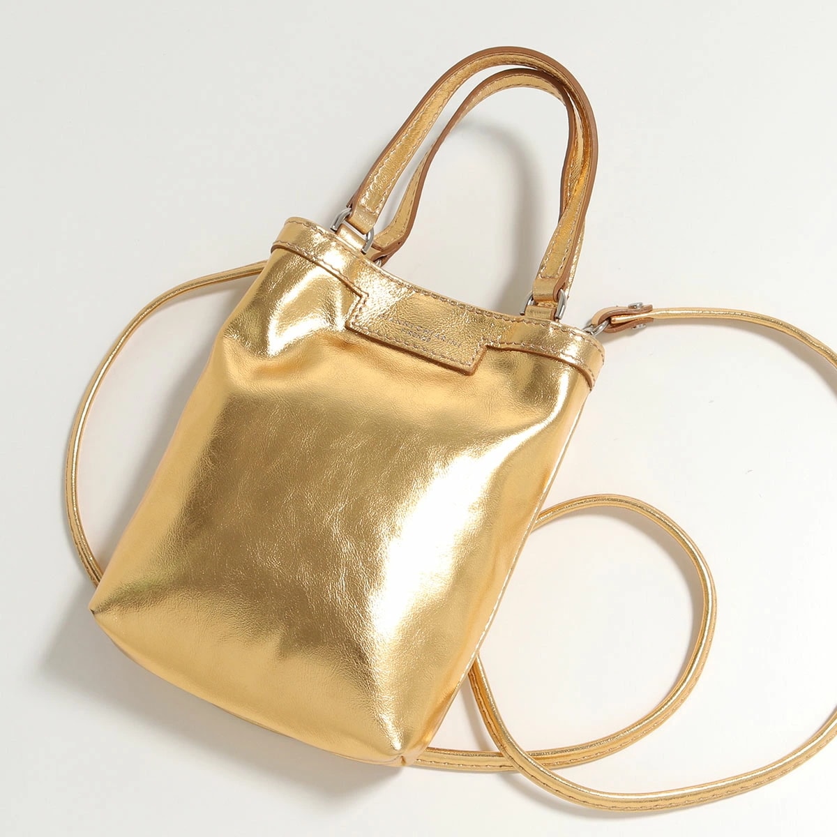 GIANNI CHIARINI ジャンニキアリーニ ショルダーバッグ CAMILLA カミッラ BS 9990 24PE FOU MET レディース メタリック レザー 鞄 カラー2色