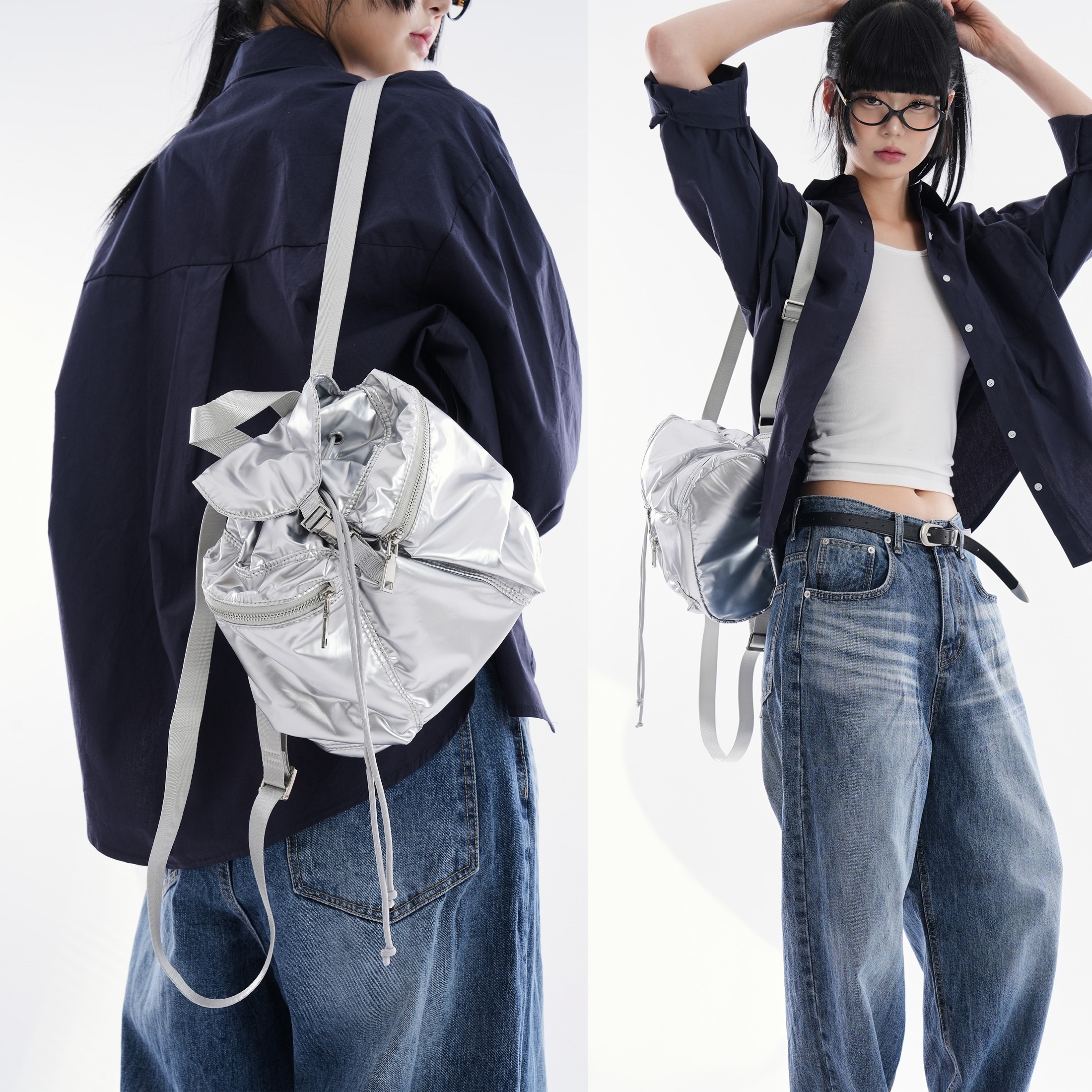 [韓国ファッション] ポップコーン グロッシー ポケット ミニ バックパック カジュアル おしゃれ スポーティ スタイリッシュ デートコーデ スポーティ カラフル 韓国ファッション 6,081円