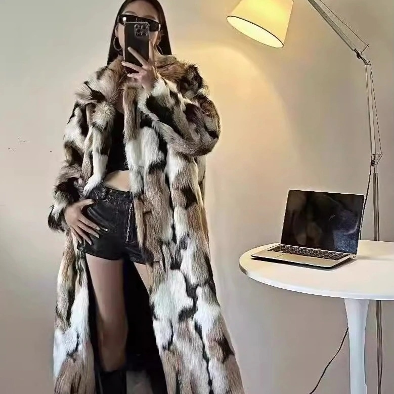 【2枚購入で 2oo円OFF!】ロング 大きいサイズ 厚手 防寒 アウター トップス レディース 人工 毛皮コート 暖かい ゆったり AWアウター 皮毛一体 福袋 おしゃれ