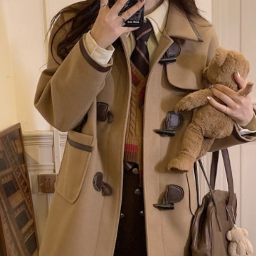 ダッフルコート アウター コート ミディアム丈 長袖 かわいい 大人可愛い きれいめ 大人 上品