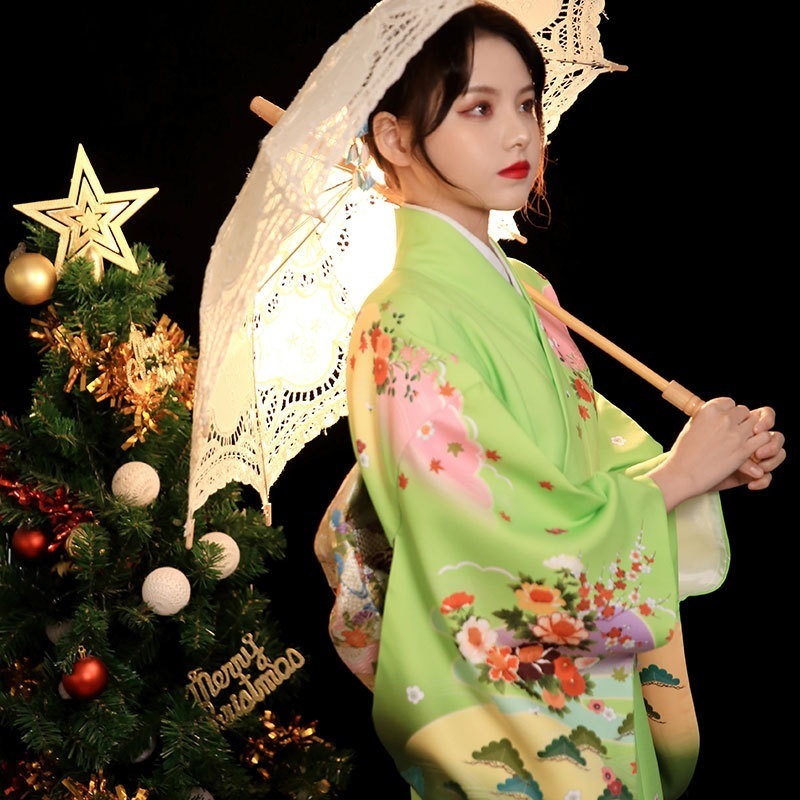 新和風改良カジュアル版訪問着フォーマル写真撮影伝統着物