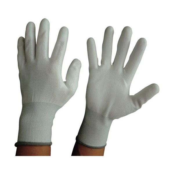 (まとめ) 富士手袋工業 ウレタンメガ ホワイト L 5320-L 1パック(10双) (5セット)