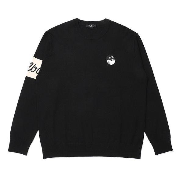 [マルボン公式] デニーバケット基本ラウンドセーター BLACK (MAN)