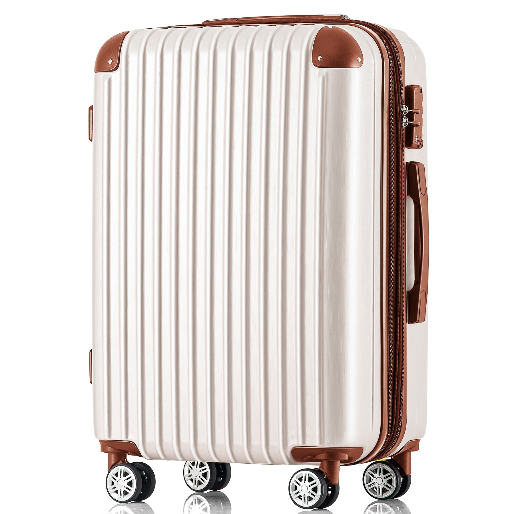 スーツケース キャリーバッグ Lサイズ 大型キャリーケース ストッパー付き ダブルファスナー 一 TSAロック搭載