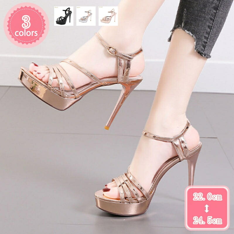 1000円OFFクーポン キャバ サンダル 厚底 レディース Tストラップ ハイヒール 歩きやすい グラディエーター ストラップサンダル パンプス キャバ嬢 豪華 ストラップ ヒールサンダル 疲れない