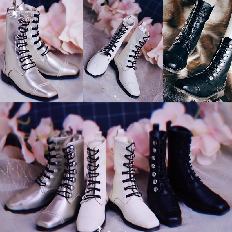 BJDドールシューズ 人形用お靴 レトロブーツ ID75/70cm+/SD17/MSDサイズドール靴