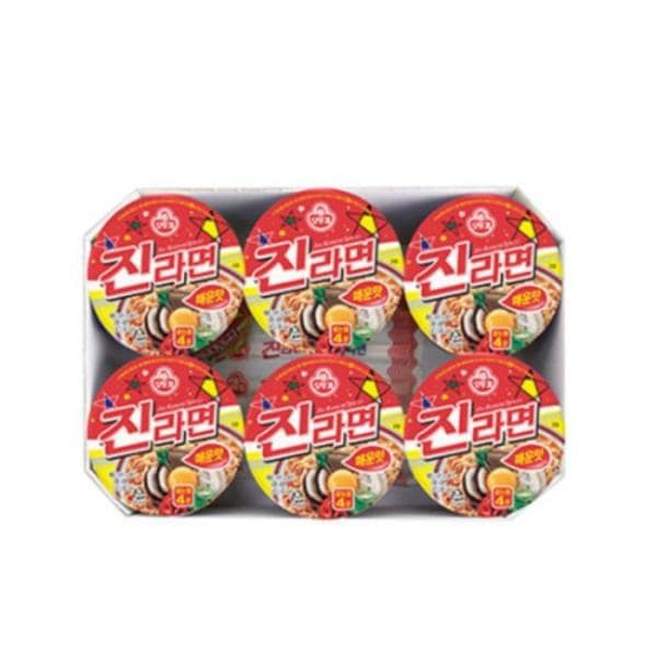 (NEW)オットゥギ ジンラーメン 辛口カップ 65g 6個×4個