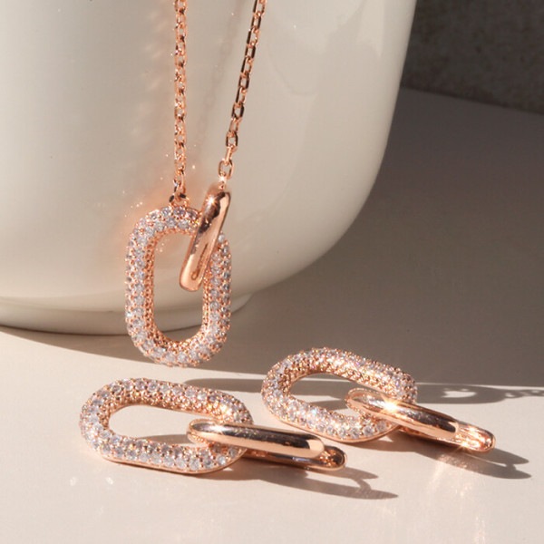 ルーブルパリ 14K ヘルディイヤリング/ネックレス SET SET0231