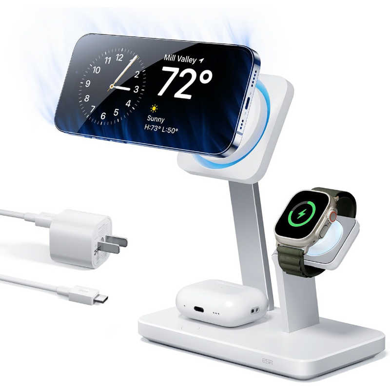 ESR25W3-in-1WirelessChargerMagSafeCryoBoost