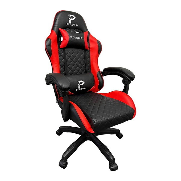 ゲーミングチェア pragma ブラック レッド YS-P01 メーカー直送